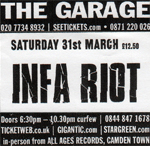 Infa Riot - Relentless Garage, Highbury, London 31.3.12
